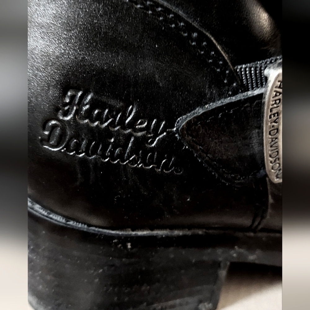 Harley Davidson Black Leather Boots